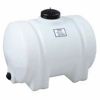 65 Gallon Horizontal Poly Fresh Water Storage Tank Plastic C