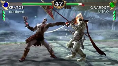 Soulcalibur: Broken Destiny - Kratos Gameplay HD PSP - (PPSS