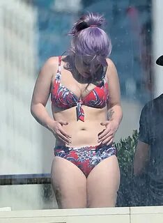 Kelly Osbourne - Red Floral Bikini Candids -43 GotCeleb