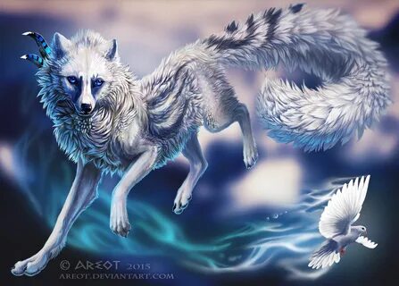 радуга волк синий цвет свет лапа белый - Mobile Legends