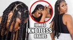 I Tried Large Knotless Braids On My Type 4 Natural Hair - Bl