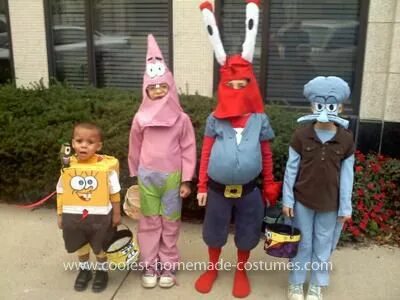 Coolest Spongebob Gang Costumes Spongebob halloween, Gang co