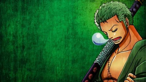 Wallpaper : green, bubbles, One Piece, Roronoa Zoro, color, 