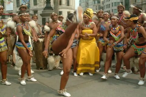 DSCF3152 Umoja Zulu dance girls at Trafalgar Square Flickr