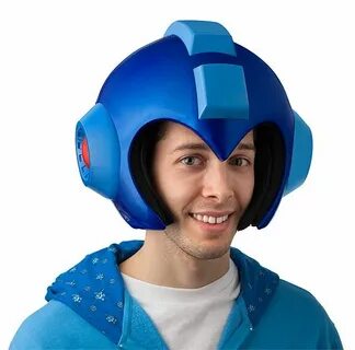 Wearable Mega Man Helmet: Scale Replica Mega man helmet, Meg