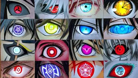 DRAWING BEST ANIME EYES EVER - Over Power & Wonderful - YouT