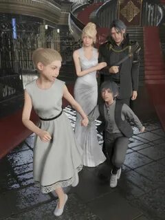 Family I" Noctis and Lunafreya (and their children) from Fin