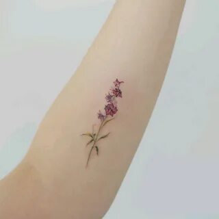 By #tattooistdoy #flower #floral #minimalist Forearm flower 