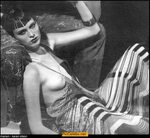 Karen Elson nude tit black-&-white photo