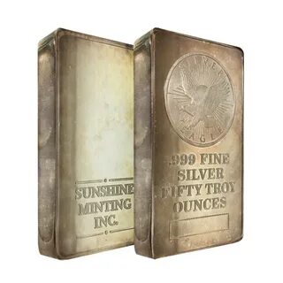 50 oz Sunshine Mint Silver Bar Pressed Bullion Exchanges