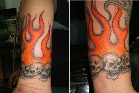 58+ Incredible Flame Tattoos in 2021 Flame tattoos, Fire tat