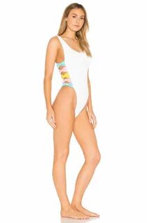 Hunza G Greta One Piece in White & Multi REVOLVE One piece, 