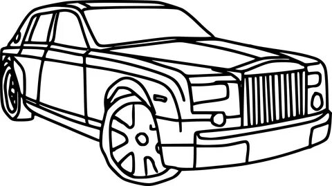 Coloriage voiture Rolls Royce à imprimer