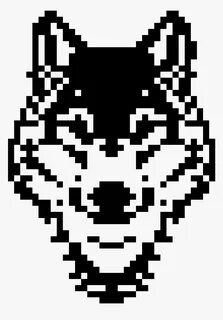 Pixel Art Wolf Head, HD Png Download , Transparent Png Image