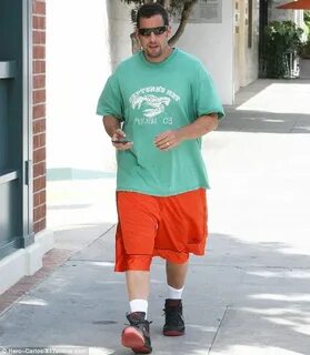 That's a funny look! Adam Sandler wears baggy long shorts...