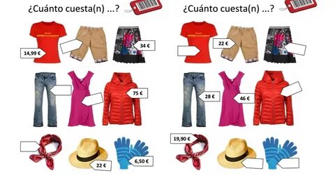Cuánto cuesta ROPA.pdf Spanish clothing, Spanish classroom, Learning spanish