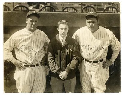 Lot Detail - Incredible 1927 Babe Ruth and Lou Gehrig Dual S
