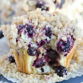 Blueberry Muffins With Streusel Crumb Topping Recipe Easy bl