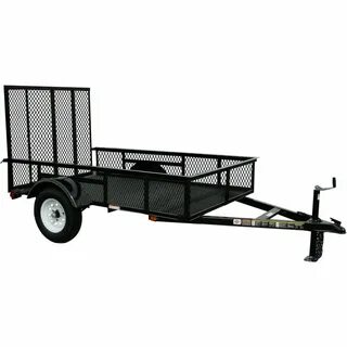 Carry-On Trailer 5-ft x 8-ft Wire Mesh Utility Trailer with 