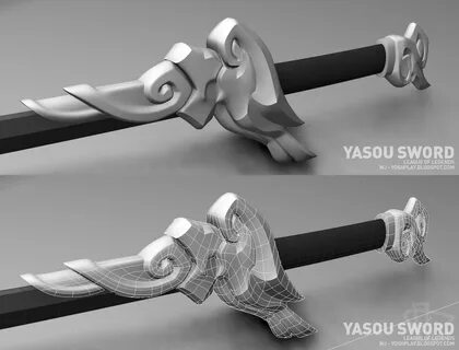 Project Yasuo Sword League Of Legends 3d Model - Mobile Lege