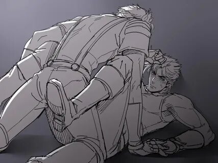 Safebooru - 2boys blush boots caesar anthonio zeppeli jojo n