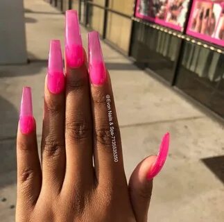 Pin by Crystal Tooley on Nails Pink acrylic nails, Diy nails