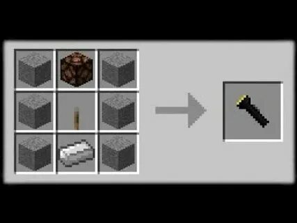 Minecraft PE How to Make a Working Flashlight (No Mods or Ad