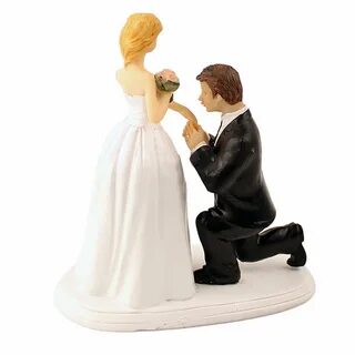 GSPORT Wedding Cake Toppers Bride and Groom Resin Dolls Wedd