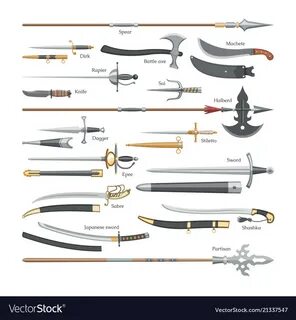 Sword medieval weapon of knight with sharp vector image on VectorStock.