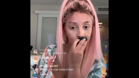 Doja Cat being Natural on Instagram Live, and Doing her Make