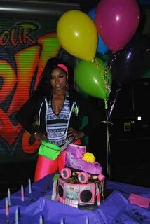 Toya Wright Throws 80's Style Rollerskating Birthday Bash! S