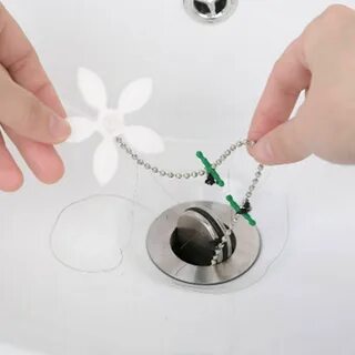 20x Bathtub Drain Chain Hair Clog Remover Shower Blockage Wig Cleaner Catch...