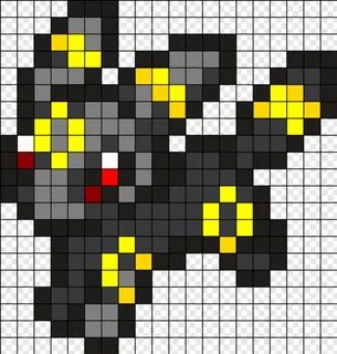 Umbreon - Umbreon Perler Bead Pattern, HD Png Download - 420