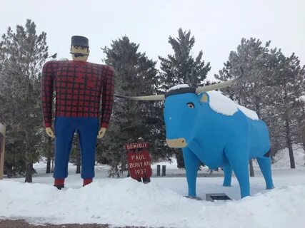 Paul Bunyan and Babe in Bemidji, Minnesota Babe the blue ox,
