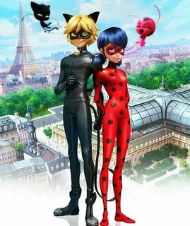 Good full body reference of Chat Noir and Ladybug. Also a go