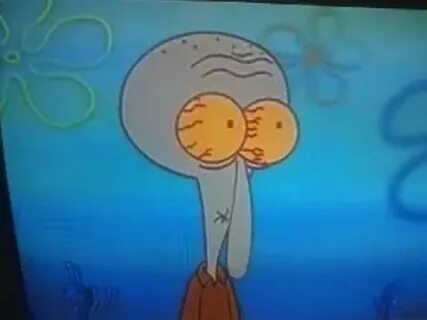 One Of Squidward's Many Funny Faces - YouTube