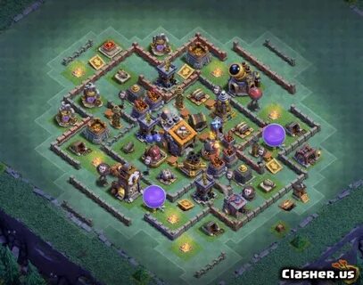 Builder Hall 9 BH9 Good base #103 With Link 7-2020 - Farming