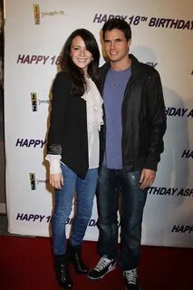 Robbie Amell and Italia Ricci at Ashley Argota of Nickelodeo