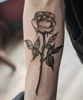 Top 65 Best Rose with Stem Tattoo Ideas - 2021 Inspiration G