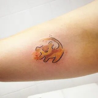 SPEED PAINTING - Simba Watercolor tattoo * #simba #lion #kin