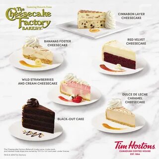 LOOK: Tim Hortons sells The Cheesecake Factory cakes now