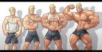 Commission - Muscle Growth Sequence by silverjow on DeviantA