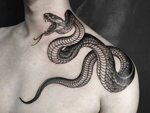 cool snake tattoo Snake tattoo design, Cobra tattoo, Black s