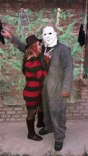 Mrs Krueger & mr Michael myers Michael myers costume, Face p