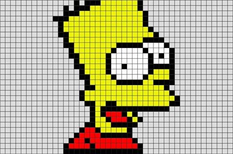 pixel art homer simpson : +31 Idées et designs pour vous ins