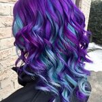 Kayla on Instagram: "#purple #pravana #hairbykayla #mermaid#