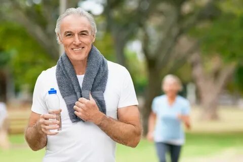 Mature Man Cooling Off After Workout - CARP