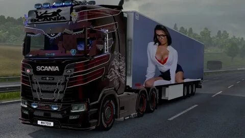 ETS2 darcie dolce trailer ets2 sexy skins Truck Skins 엑스스킨 X