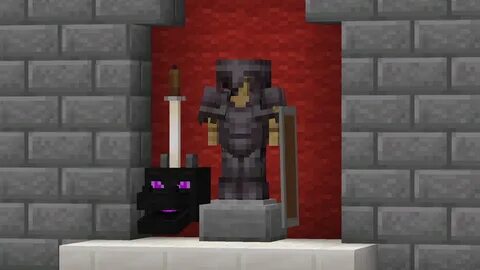 The statue of the warrior who defeated the Ender Dragon (100