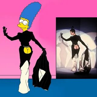 Marge Simpson Iconic Dresses by aleXsandro Palombo - RUNWAY 